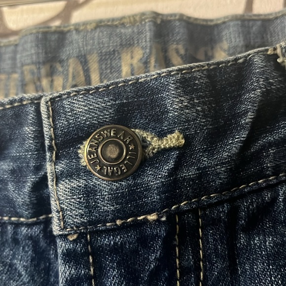 ILLEGAL BASICS VINTAGE Size 30 Men’s Jeans Straight Leg $75 - Picture 8 of 13